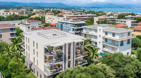 Programme immobilier neuf VILLA GABRIEL - Antibes : Appartements T1–T4 avec terrasses, parking sécurisé et proximité quartier résidentiel (06600) - Référence : 12246