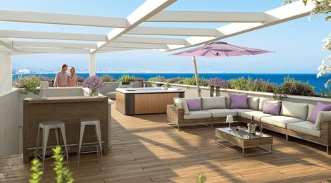 Programme immobilier neuf VAUBAN LITTORAL - Antibes : résidence de prestige du 2 au 4 pièces proche Fort Carré (06600) - Référence : 14338