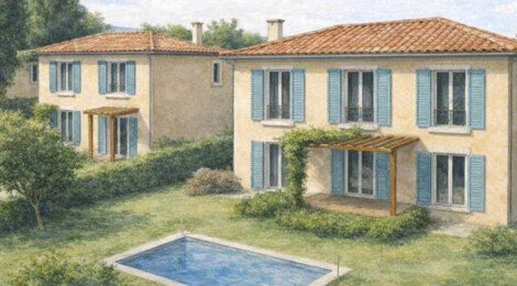 Programme immobilier neuf Les Originelles - Antibes villas neuves proches mer et Sophia Antipolis (06600) - Référence : 17456