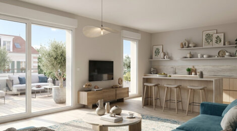 Programme immobilier neuf Les Cottages Léonard de Vinci - Antony : appartements et maisons neuves proche de la ligne 18 Antonypôle (92160) - Référence : 15069