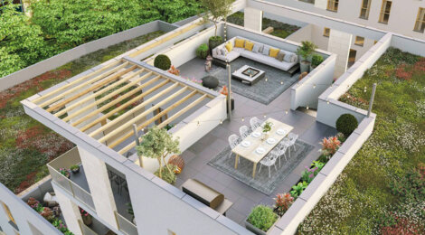 Programme immobilier neuf Rooftop Elegance - Antony : appartements neufs T2–T5 à deux pas du RER B et tramway T10 (92160) - Référence : 15866
