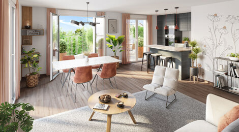 Programme immobilier neuf Prisme - Armentières : appartements neufs en attique dans le quartier République (59280) - Référence : 9922