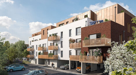 Programme immobilier neuf Prisme - Armentières : appartements neufs en attique dans le quartier République (59280) - Référence : 9922