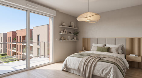 Programme immobilier neuf Residence Ebene - Armentières : Appartements studio–T4 avec terrasses, parking sécurisé et proximité centre-ville et lac (59280) - Référence : 14790