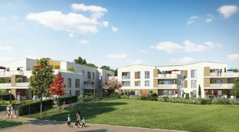Programme immobilier neuf Le Clos du Marverand - Arnas : Appartements T2–T5 avec jardins, terrasses et parkings dans le quartier des Prés du Marverand (69400) - Référence : 4936