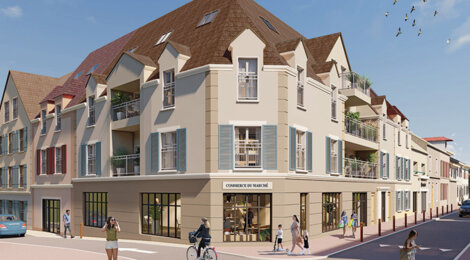 Programme immobilier neuf PLACE DU MARCHE - Arpajon hypercentre à deux pas des Halles (91290) - Référence : 18599
