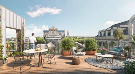 Programme immobilier neuf Les Archers - Arras : Appartements T2–T4 avec terrasses, vues cathédrale et services haut de gamme proche de la Cathédrale Saint-Vaast (62000) - Référence : 14301
