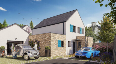 Programme immobilier neuf Le Clos des saules - Arzon : Maisons T3–T5 avec terrasses, jardins privatifs et proximité cœur de ville (56640) - Référence : 12653