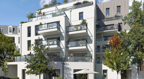 Programme immobilier neuf Les Terrasses Voltaire - Asnières-sur-Seine : appartements neufs T2–T5 à 750m du métro 13 Les Agnettes (92600) - Référence : 15826