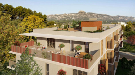 Programme immobilier neuf LES ECOLINES - Aubagne : appartements neufs du studio au 5 pièces à 1,5 km du centre-ville (13400) - Référence : 14423