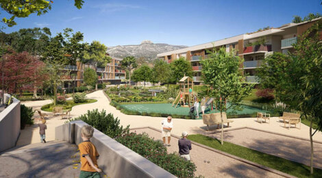 Programme immobilier neuf LES ECOLINES - Aubagne : appartements neufs du studio au 5 pièces à 1,5 km du centre-ville (13400) - Référence : 14423