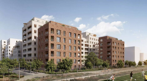 Programme immobilier neuf LES TERRASSES CLAUDEL - LES TERRASSES CLAUDEL - TR1 Collectifs Libre - Aubervilliers : appartements neufs du studio au 5 pièces à 2 pas du métro 7 (93300) - Référence : 15400