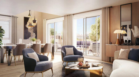 Programme immobilier neuf Infinity - Aubervilliers, appartements neufs et jardin central à deux pas du métro 12 (93300) - Référence : 15936