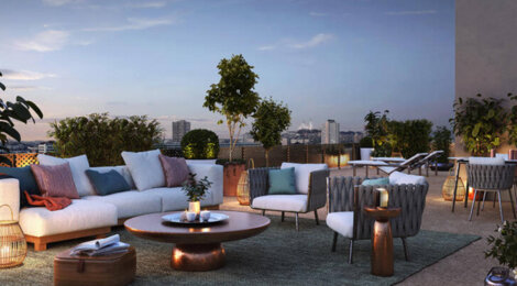 Programme immobilier neuf Infinity - Aubervilliers, appartements neufs et jardin central à deux pas du métro 12 (93300) - Référence : 15936