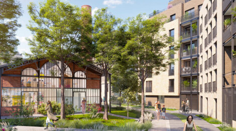 Programme immobilier neuf LES ATELIERS 63 - Aubervilliers : appartements neufs industriels en plein centre-ville (93300) - Référence : 14859