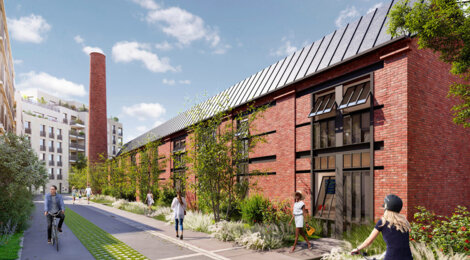 Programme immobilier neuf LES ATELIERS 63 - Aubervilliers : appartements neufs industriels en plein centre-ville (93300) - Référence : 14859