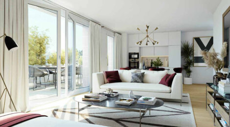 Programme immobilier neuf 54 République - Aubervilliers : Appartements studio–T4 avec balcons, digicode et proximité parc Stalingrad (93300) - Référence : 14464
