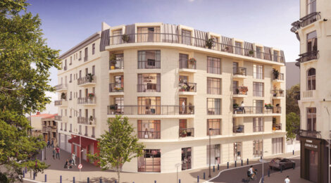 Programme immobilier neuf Le Vaillant - Aubervilliers : Appartements T2–T4 avec loggias, double vitrage et proximité centre-ville (93300) - Référence : 18021
