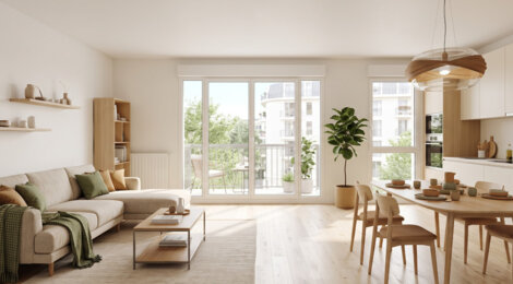 Programme immobilier neuf Le Vaillant - Aubervilliers : Appartements T2–T4 avec loggias, double vitrage et proximité centre-ville (93300) - Référence : 18021