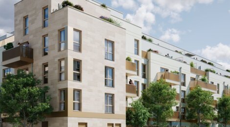 Programme immobilier neuf FAUBOURG 19 - Aubervilliers proche des métros 7 et 12 (93300) - Référence : 18095