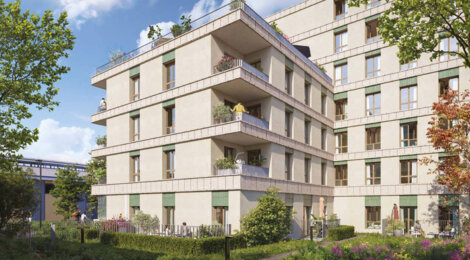 Programme immobilier neuf PASSERELLE DU CHEMIN VERT - Aubervilliers proche métro ligne 12 et future ligne 15 (93300) - Référence : 16269