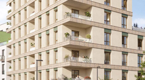 Programme immobilier neuf PASSERELLE DU CHEMIN VERT - Aubervilliers proche métro ligne 12 et future ligne 15 (93300) - Référence : 16269