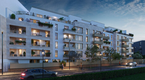 Programme immobilier neuf Square 160 - Aubervilliers proche métro ligne 12 résidence contemporaine (93300) - Référence : 17120