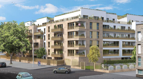 Programme immobilier neuf Square 160 - Aubervilliers proche métro ligne 12 résidence contemporaine (93300) - Référence : 17120