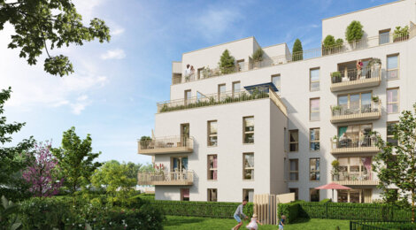 Programme immobilier neuf Square 160 - Aubervilliers proche métro ligne 12 résidence contemporaine (93300) - Référence : 17120