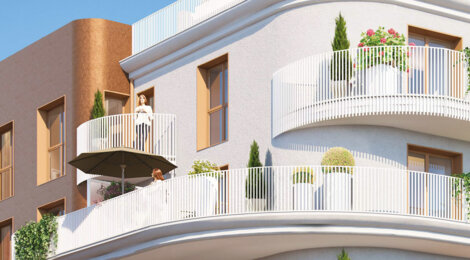 Programme immobilier neuf Icone (93) - Aubervilliers vivre proche métro M7 M12 dans un quartier en renouveau (93300) - Référence : 17010