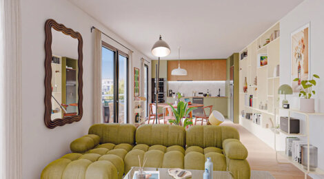 Programme immobilier neuf IDEALIA - Aulnay-sous-Bois proche RER et espaces verts (93600) - Référence : 18410