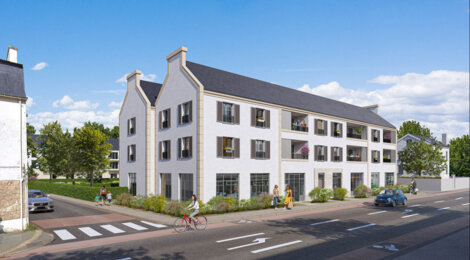 Programme immobilier neuf Le Clos Ty Guen - Auray : appartements neufs 2 à 4 pièces à 20 min des plages de Carnac (56400) - Référence : 15662