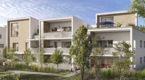 Programme immobilier neuf Gaïa - Auzeville-Tolosane : Appartements T2–T5 avec terrasses, parking sécurisé et proximité côteaux (31320) - Référence : 14791