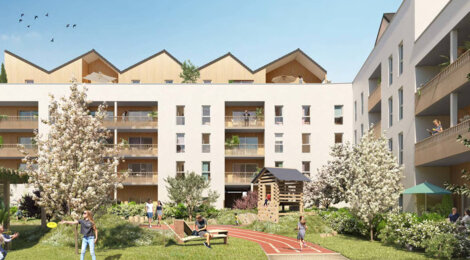 Programme immobilier neuf Chrysalide - Avrillé : appartements neufs du 2 au 4 pièces au pied du tram et proche du lycée des Buissonnets (49240) - Référence : 17596