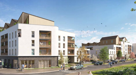Programme immobilier neuf Chrysalide - Avrillé : appartements neufs du 2 au 4 pièces au pied du tram et proche du lycée des Buissonnets (49240) - Référence : 17596