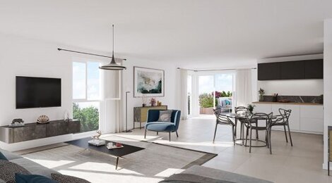 Programme immobilier neuf L'Instant - Avrillé : Appartements T3–T5 avec terrasses, parking et commerces à proximité immédiate du tram (49240) - Référence : 14359