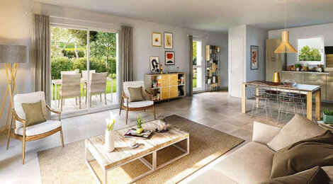 Programme immobilier neuf LES NATURELLES - Bagnols : Maisons T4–T5 avec jardins, terrasses et cadre naturel au cœur du Beaujolais (69620) - Référence : 3607