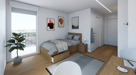Programme immobilier neuf STATION BALMA - Quai 64 - Balma studios étudiants proches de l’EPSI et de l’IDRAC (31130) - Référence : 18384