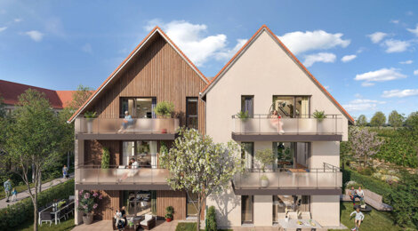 Programme immobilier neuf Le Clos des Vignes - Barr aux portes du centre à deux pas de la gare SNCF (67140) - Référence : 15899