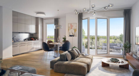 Programme immobilier neuf Épopée - Bayeux : appartements neufs T2–T3 dans un cadre verdoyant à 30 min des plages (14400) - Référence : 10331
