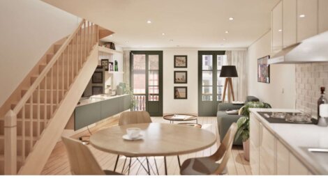 Programme immobilier neuf BAYONNE - Bayonne duplex rénové à deux pas de la Nive (64100) - Référence : 17943