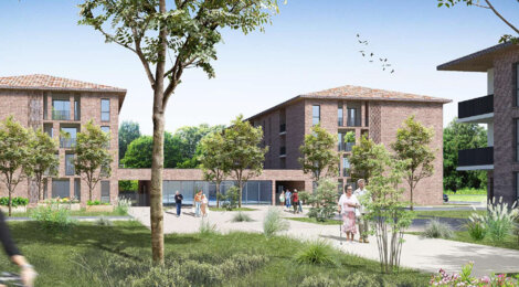 Programme immobilier neuf SERENLY BAZIEGE - Baziège : 108 appartements séniors T2 à 350 m du centre-ville (31450) - Référence : 14806