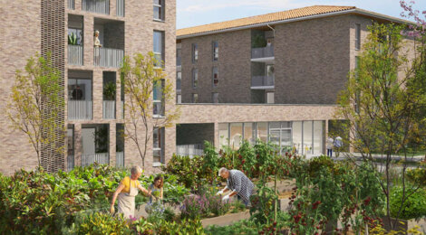 Programme immobilier neuf SERENLY BAZIEGE - Baziège : 108 appartements séniors T2 à 350 m du centre-ville (31450) - Référence : 14806