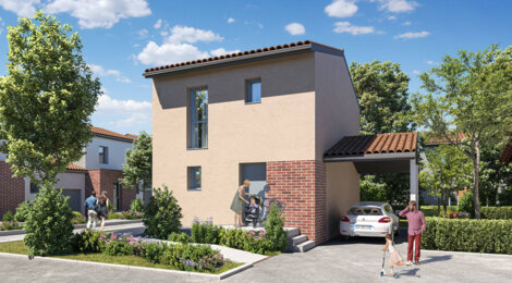 Programme immobilier neuf LE DOMAINE DE L'HERS - Baziège : maisons et appartements neufs du 2 au 5 pièces proche gare TER (31450) - Référence : 14805