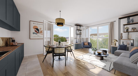 Programme immobilier neuf L'Ecrin de Pasteur - Beauchamp : appartements neufs du studio au T4 à 450 m de la gare Montigny-Beauchamp (95250) - Référence : 15842