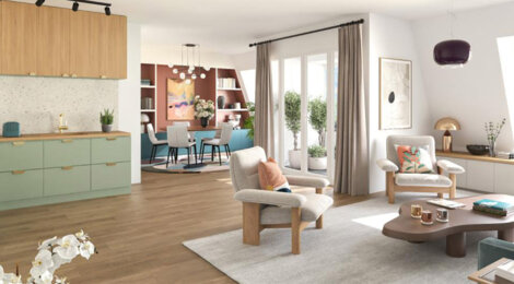 Programme immobilier neuf Clos Des Bleuets - Beauchamp proche gare résidence moderne avec jardin paysager (95250) - Référence : 17202