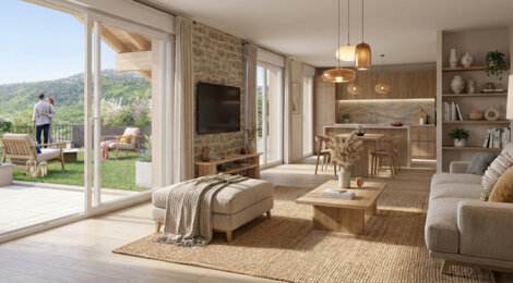 Programme immobilier neuf Bô-Salève - Beaumont : résidence neuve à 30 min en bus du Léman Express (74160) - Référence : 16154