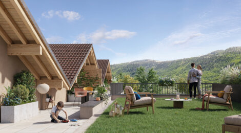 Programme immobilier neuf Bô-Salève - Beaumont : résidence neuve à 30 min en bus du Léman Express (74160) - Référence : 16154