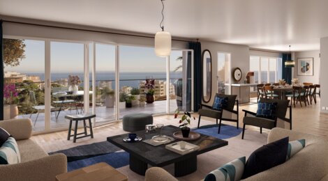 Programme immobilier neuf 2915 AVENUE DU PRINCE RAINIER III - Beausoleil : 8 appartements neufs avec vue sur mer à quelques minutes de Monaco (06240) - Référence : 16888