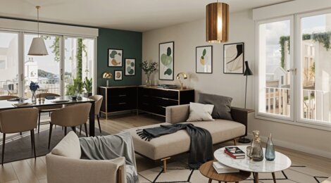 Programme immobilier neuf Les Jardins de Capelle - Bègles à quelques pas des berges de la Garonne (33130) - Référence : 14959